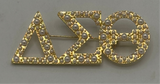 Delta Sigma Theta -  Pearl  Letters 2.75 ”Brooch