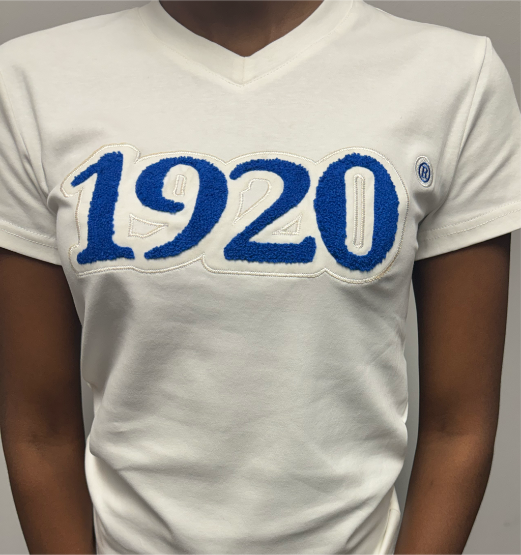 Zeta Phi Beta -1920 Embroidered (Soft Touch/White) Da Greek Spot Original Collection
