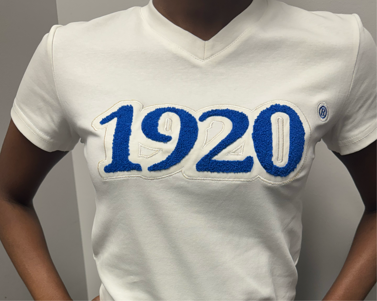 Zeta Phi Beta -1920 Embroidered (Soft Touch/White) Da Greek Spot Original Collection