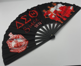 Delta Sigma Theta - Clack Hand Fan (Black w/Since 1913)