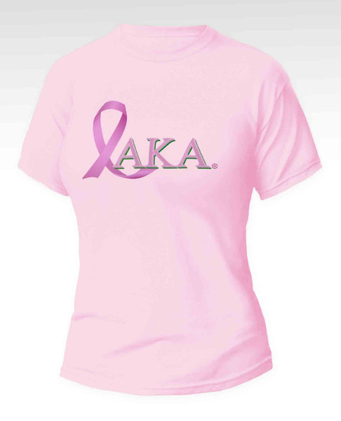 Alpha Kappa Alpha - “Breast Cancer Awareness" (Tee,Pink/Pink)