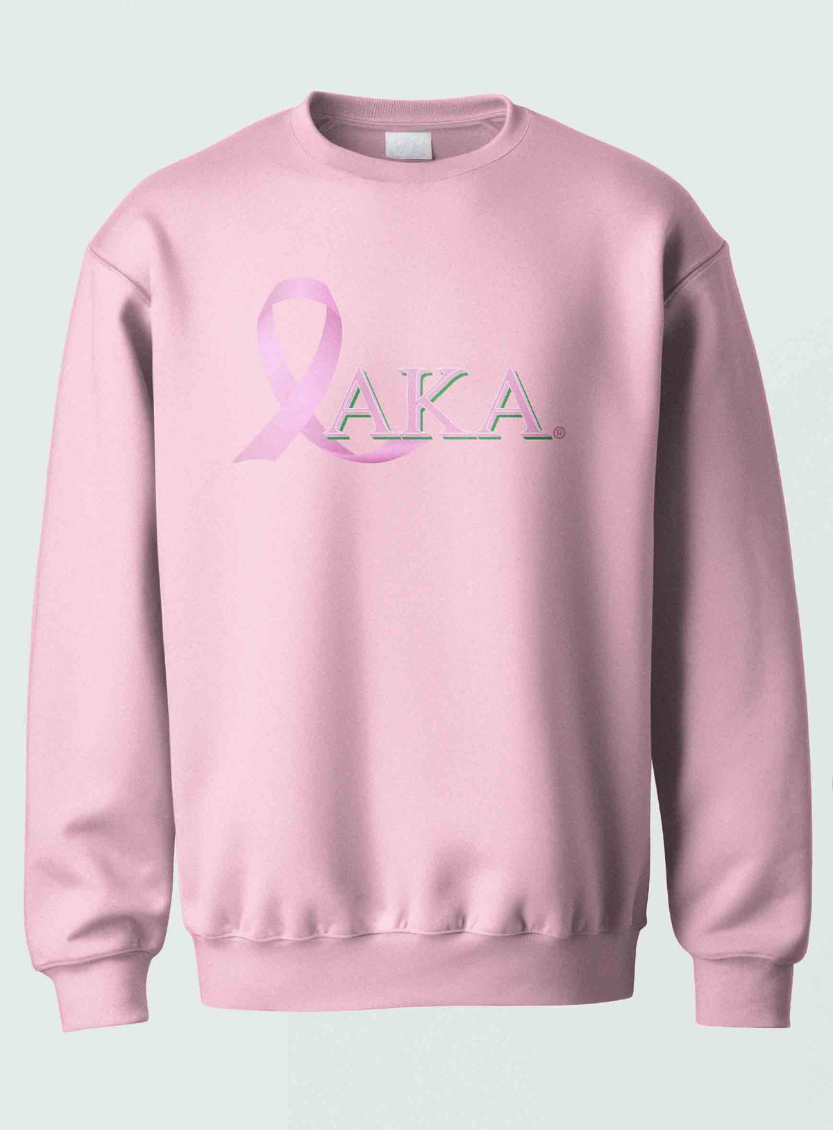 Alpha Kappa Alpha - Breast Cancer Awareness(Crewneck Sweatshirt(Pink/Pink)