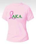 Alpha Kappa Alpha - “Breast Cancer Awareness" (Tee,Pink/Green)