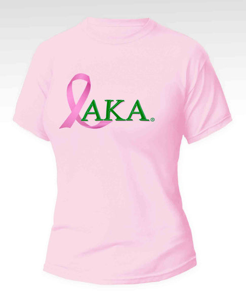 Alpha Kappa Alpha - “Breast Cancer Awareness" (Tee,Pink/Green)