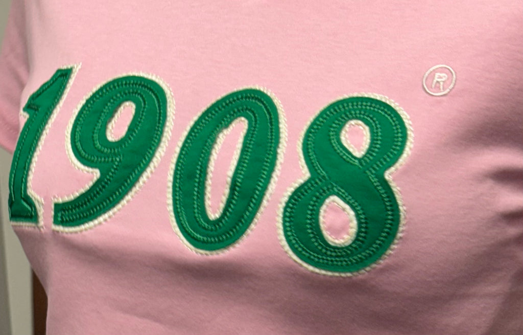 Alpha Kappa Alpha -1908 Embroidered (Soft Touch/Pink) Da Greek Spot Original Collection