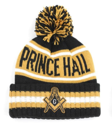 Mason  (Prince Hall) - Beanie Hat w/PomPom