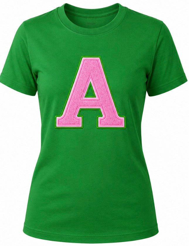 Alpha Kappa Alpha - Alpha Chapter Printed Tee (Green)