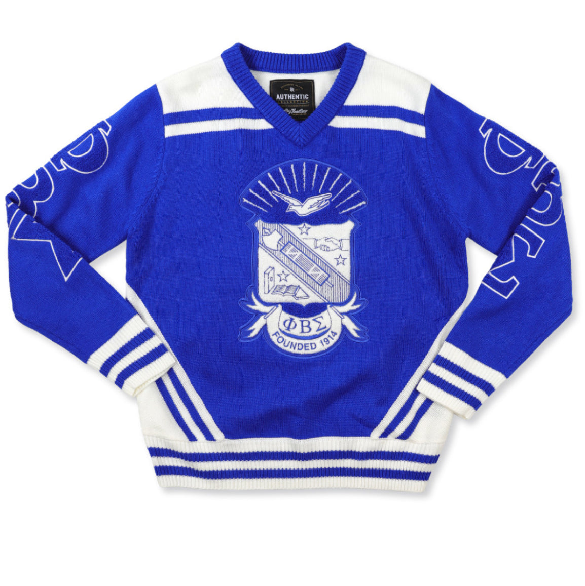 Phi Beta Sigma- VNeck Sweater (Blue)