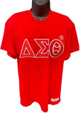 Delta Sigma Theta - Double Stitched Embroidered Short Sleeve Shirt, Dagreekspot Original Collection