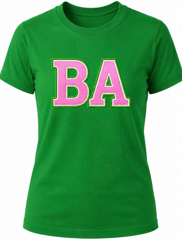 Alpha Kappa Alpha - Beta Alpha Chapter Printed Tee (Green)