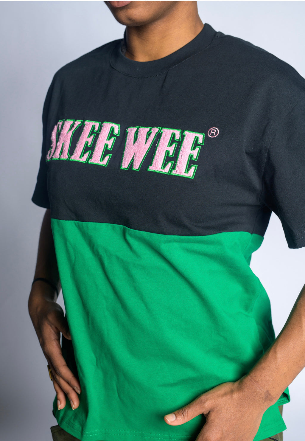 Alpha Kappa Alpha {Skee-Wee - Chenille/ Color Block , Black) Da Greek Spot Original Collection