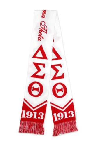 Delta Sigma Theta -  Scarf (Red/White) (2)