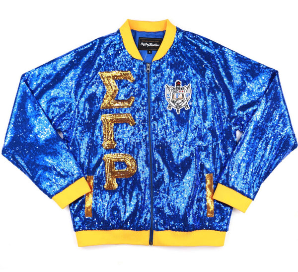 Sigma Gamma Rho - Sequin Jacket,2nd Edition (Blue)