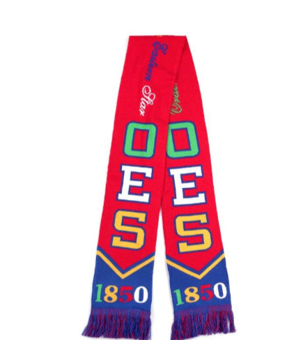 Order of The Eastern Star - Scarf (Red) (2)