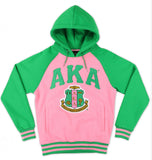Alpha Kappa Alpha -  Two Tone Chenille Hoodie