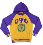 Omega Psi Phi -  Two Tone Chenille Hoodie