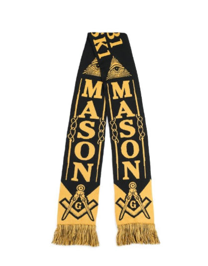 Mason - Scarf (Black/Gold)