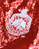 Delta Sigma Theta -Sequin Jacket (Red) (2nd addition)