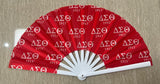 Delta Sigma Theta - Clack Hand Fan (Red)