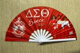 Delta Sigma Theta - Clack Hand Fan (Red w/Since 1913)