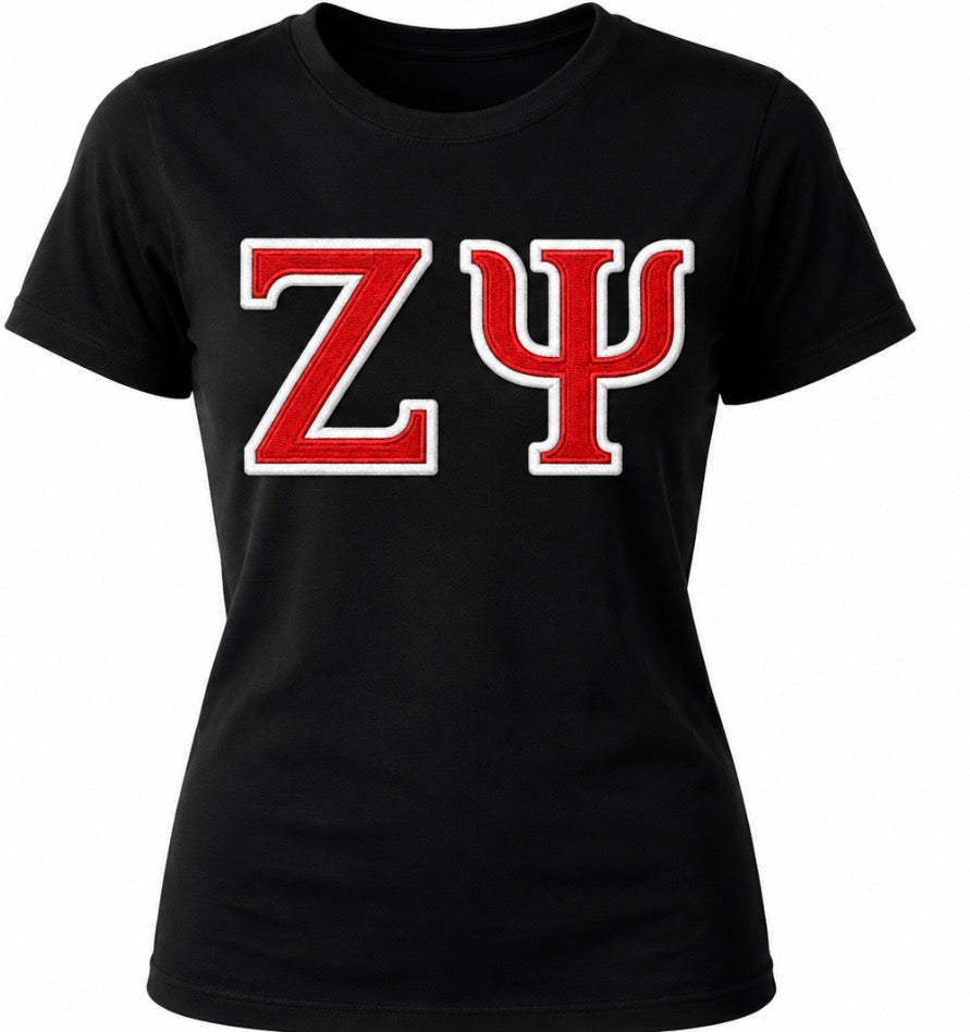 Delta Sigma Theta - Zeta Psi Chapter Printed Tee (Black)
