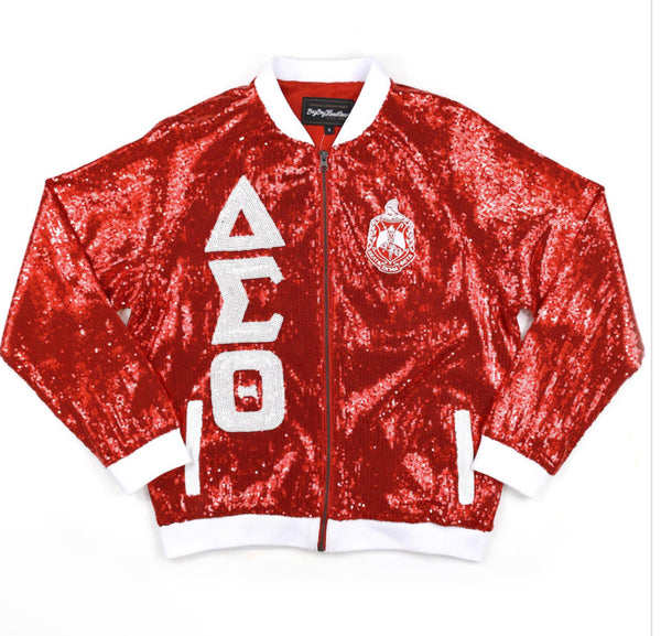 Delta Sigma Theta -Sequin Jacket (Red) (2nd addition)