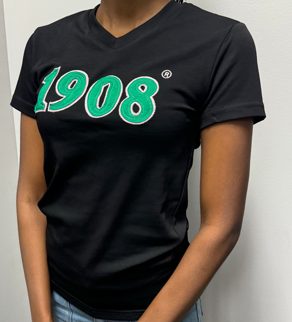 Alpha Kappa Alpha -1908 Embroidered (Soft Touch/Black) Da Greek Spot Original Collection