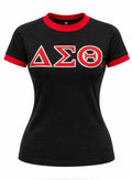 Delta Sigma Theta - Ringer Tee (Black)
