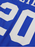 Zeta Phi Beta - Oversized Chenille & Printed Football Jersey (Blue)