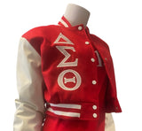 Delta Sigma Theta - Cropped Letterman Jacket, Dagreekspot Original Collection