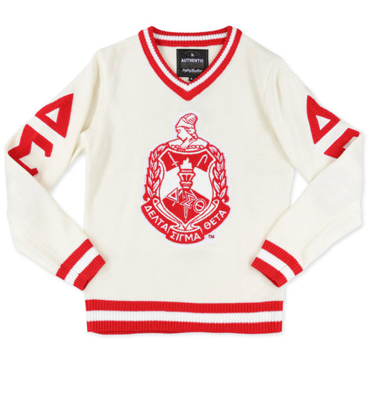 Delta Sigma Theta - VNeck Sweater (Ivory)