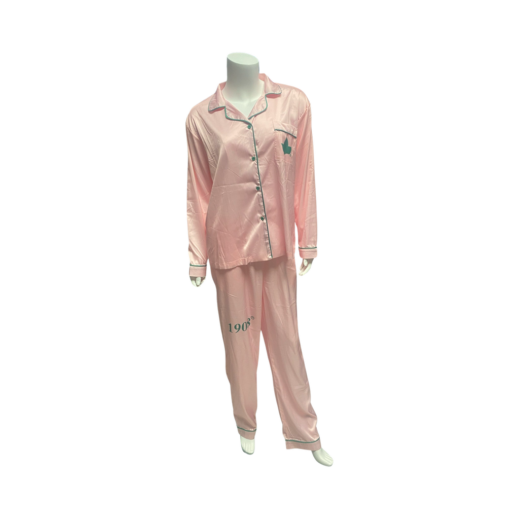Alpha Kappa Alpha - Pajama Set, Da Greek Spot Original Collection (Shirt/Pants/Shorts)