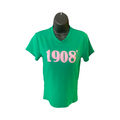 Alpha Kappa Alpha 1908 Puff Print (Soft Touch) Da Greek Spot Original Collection