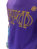 Omega Psi Phi - Double Stitched Embroidered Short Sleeve Shirt, Dagreekspot Original Collection