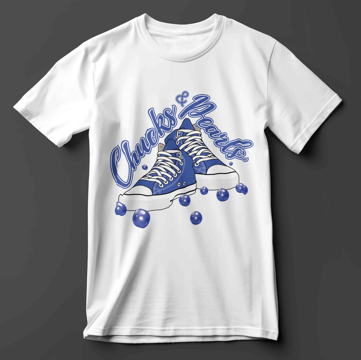 Chucks & Pearls (Blue w/Pearls)