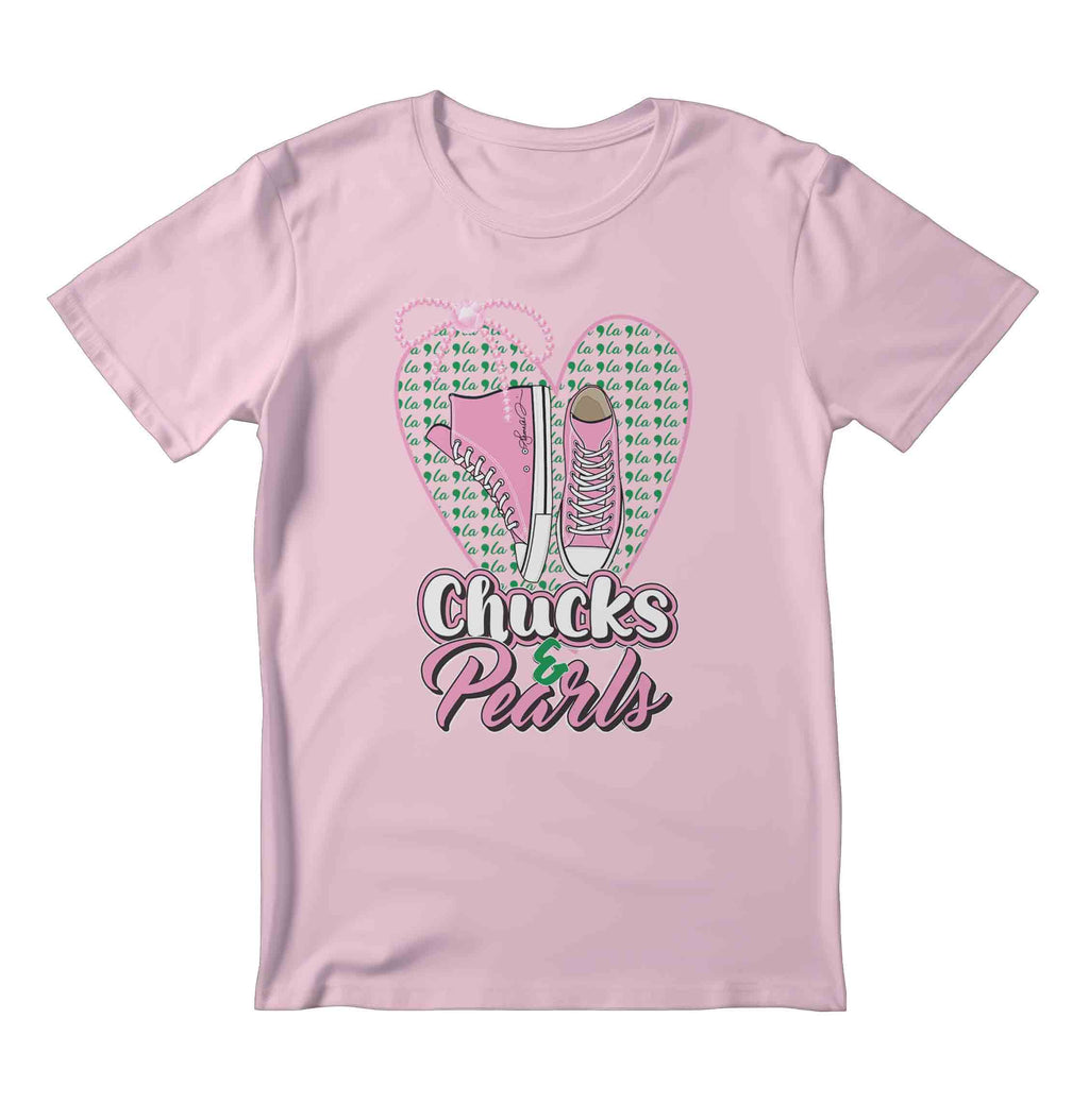 Chucks & Pearls (COMMA- LA) ,Pink
