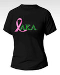 Alpha Kappa Alpha - “Breast Cancer Awareness" (Tee,Black/Green)