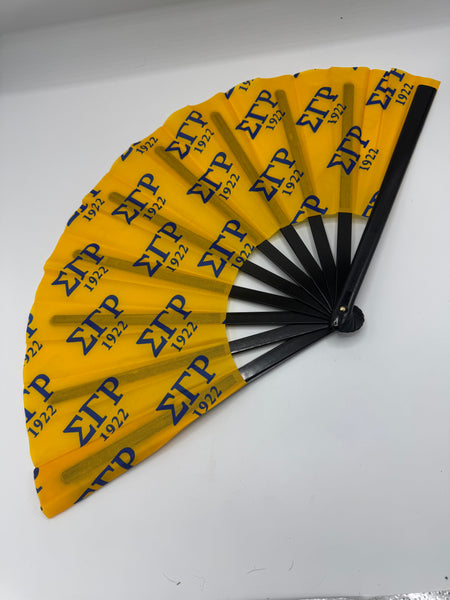 Sigma Gamma Rho - Clack Hand Fan (Gold)