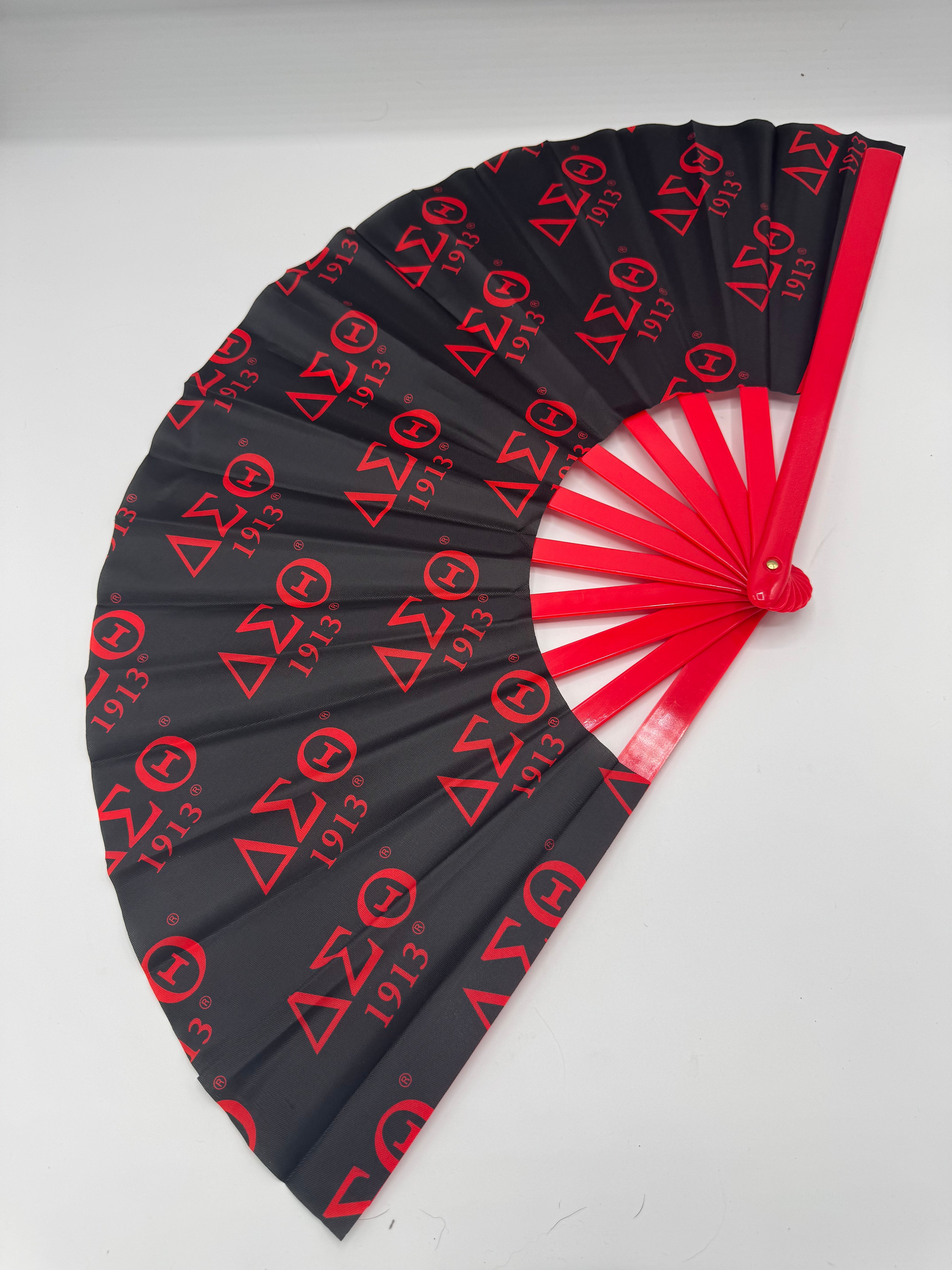 Delta Sigma Theta - Clack Hand Fan (Black)