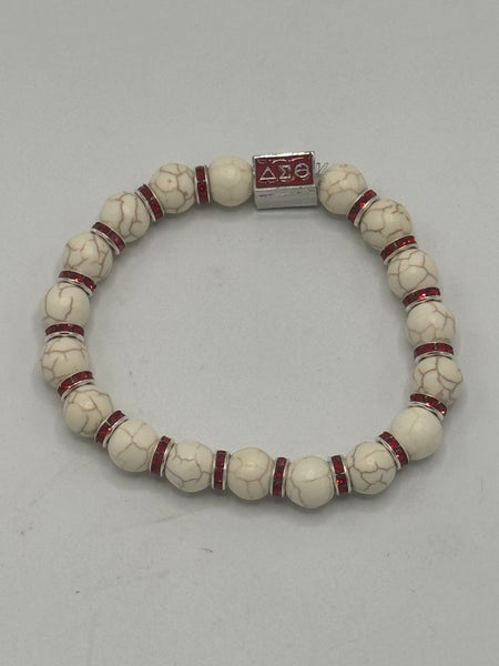 Delta Sigma Theta - Beaded Bracelet