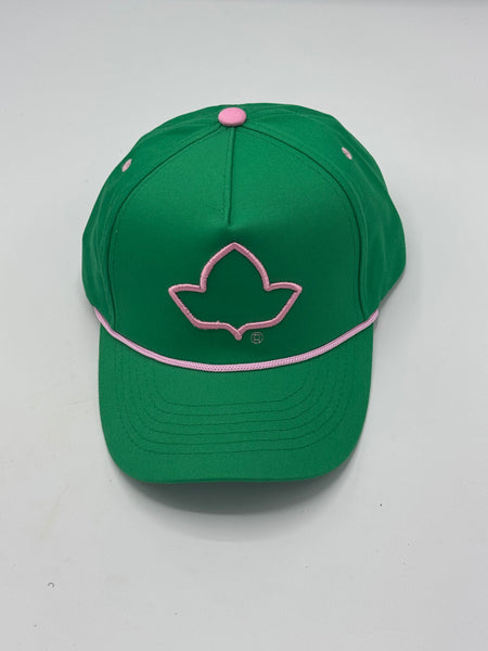 Alpha Kappa Alpha  - Outlined Ivy Dad Cap (Green)