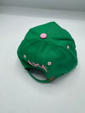 Alpha Kappa Alpha  - Outlined Ivy Dad Cap (Green)