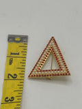 Delta Sigma Theta - Pearl Pyramid 2”Brooch