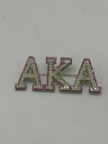Alpha Kappa Alpha -  Bling Letters 2.75 ”Brooch