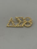 Delta Sigma Theta -  Pearl  Letters 2.75 ”Brooch