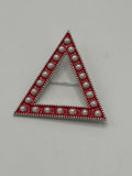 Delta Sigma Theta - Pearl Pyramid 2”Brooch (2nd Edition)