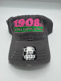 Alpha Kappa Alpha -1908 (Grey Distressed/ Dad Cap)