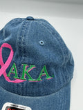 Alpha Kappa Alpha - Breast Cancer Awareness (Denim/Dad Cap)