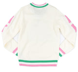 Alpha Kappa Alpha - VNeck Sweater (Ivory)