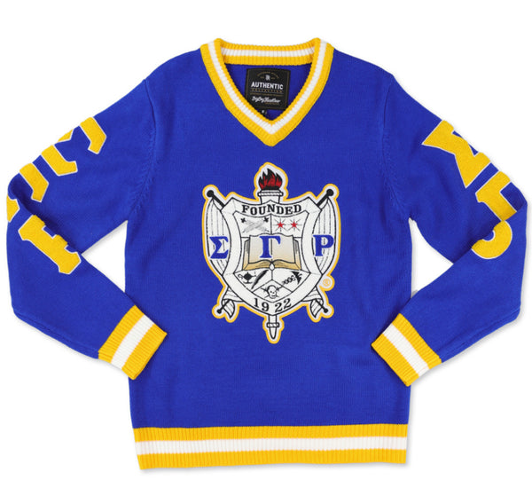 Sigma Gamma Rho - VNeck Sweater (Blue)